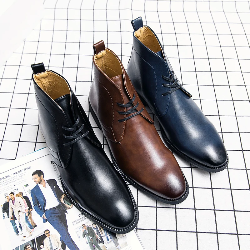 

9702 2021 newest plus size shoes men's ankle boots