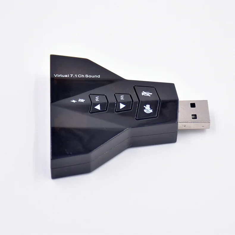 

7.1 Channel USB 2.0 Audio Adapter Double Sound Card 2 in 1 3D External USB Audio Sound Card