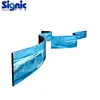 High resolution RGB ultra thin frame full color image programmable curtain flexible led display panels