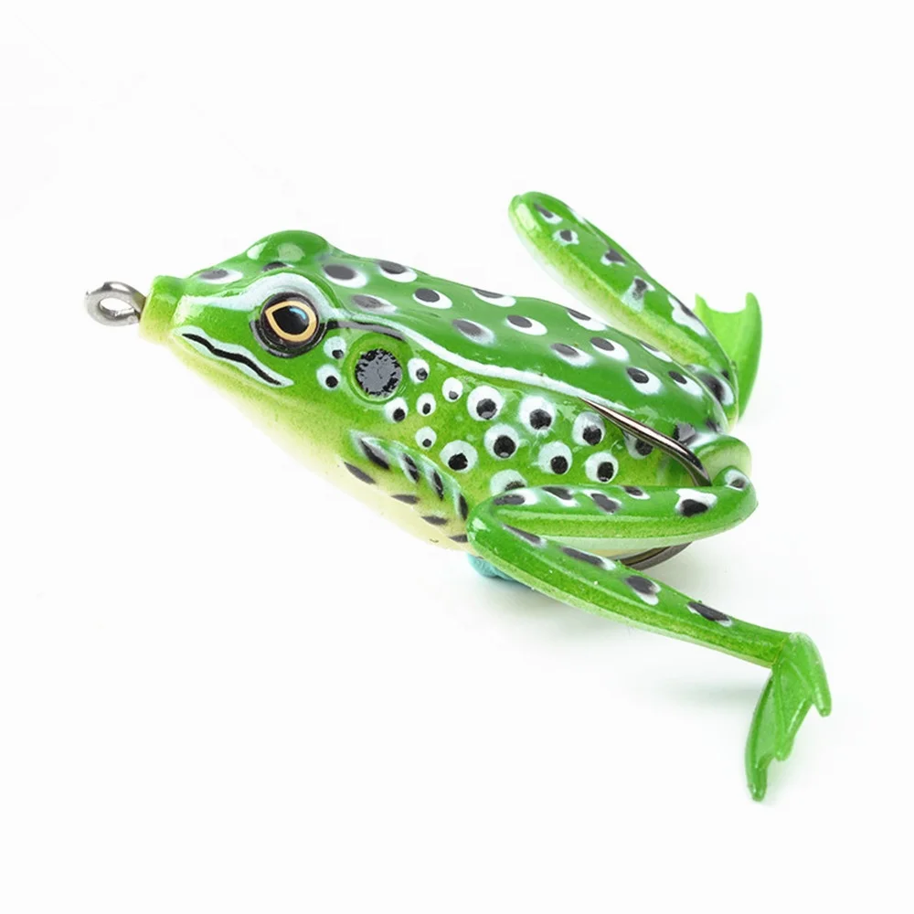 

TY1 PCS Lifelike Imitation Frog Rubber Soft Bait 50mm 12g Artificial 3D Eyes Sharp Hook Frog Lure Bait Pesca Fishing Gear Tackle, 5 colors