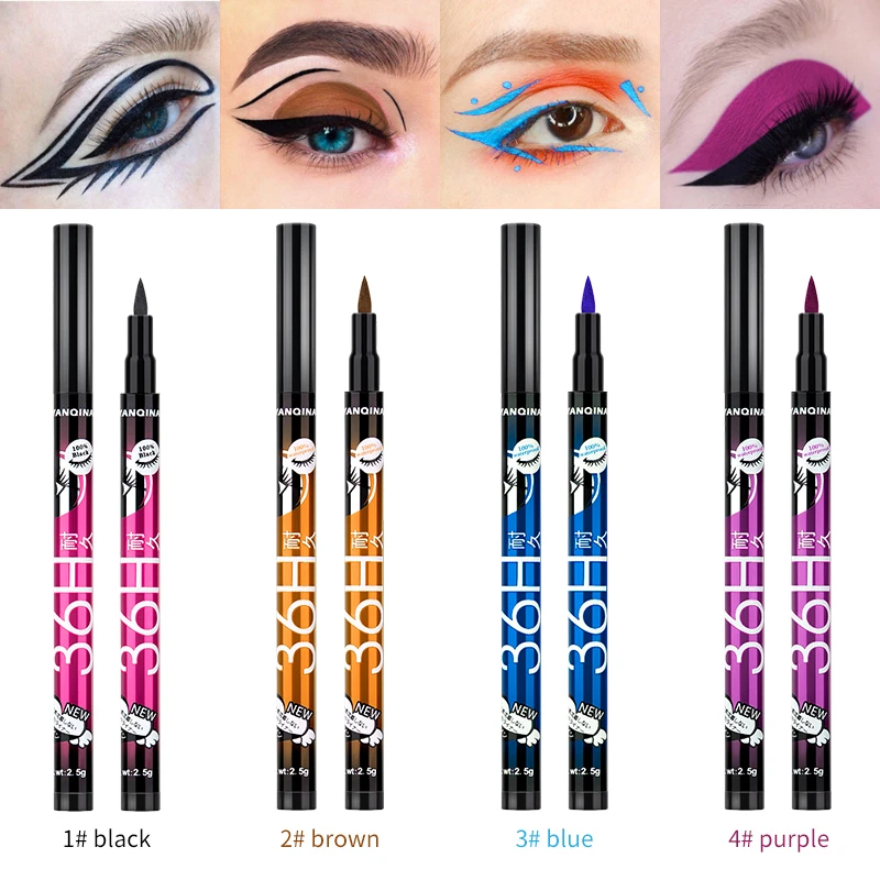 Long Lasting 36H Smooth Glide Quick Dry Formula Water Resistant Rich Pigment Perfect for Daily Use Eyeliner