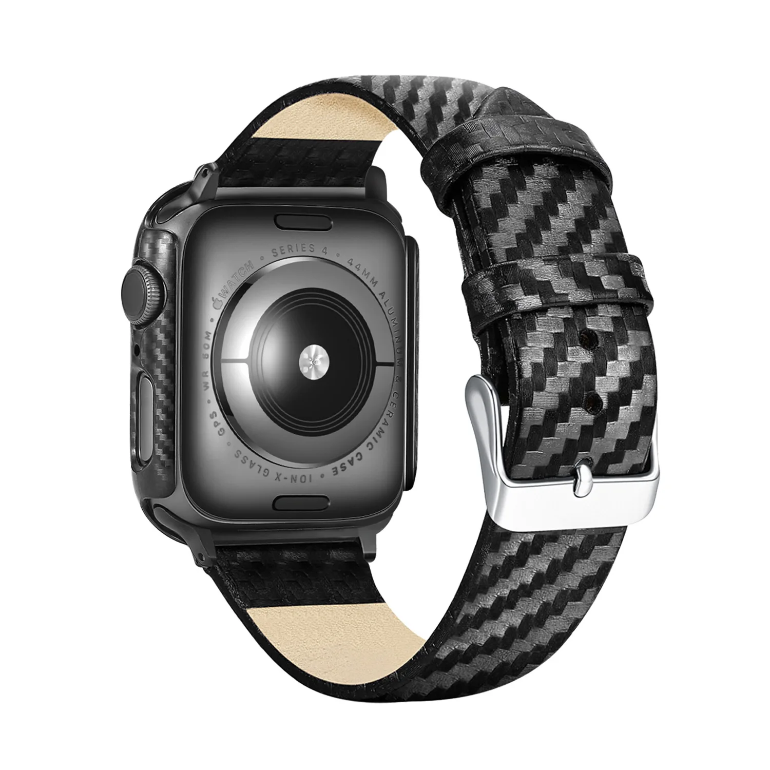

Watch belt iwatch belt carbon fiber watch belt for Apple watch 40mm, Black