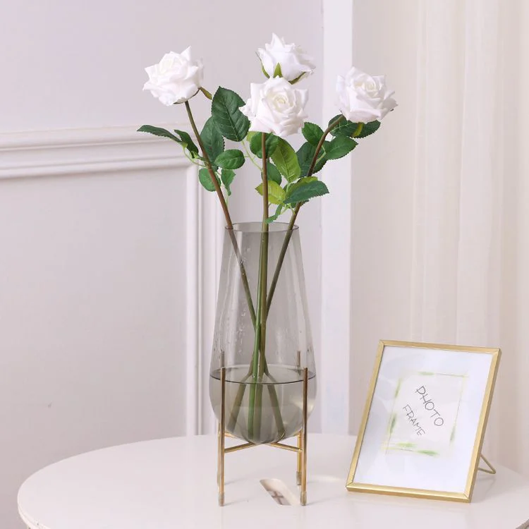 

wholesale homeware cheap clear elegant cylinder customized fashion glass vase home decoration