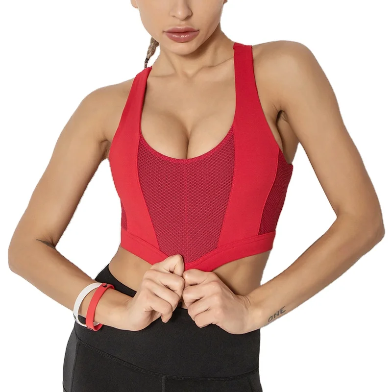 

RTS hollow yoga bra sport seamless women sportswear fitness breathable sexy, Customized colors