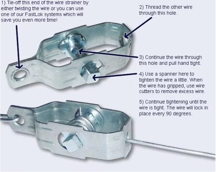 Galvanized Steel Post Fence Ratchet Wire Strainer Tensioner Buy Wire