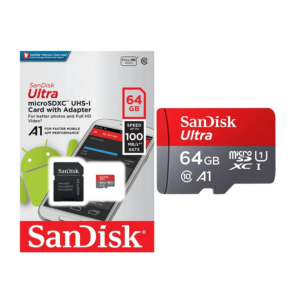 

100% Original Class 10 bulk microsd 32 gb tf card memory card 64gb 32gb 16gb sandisk sd Card 128gb 32gb