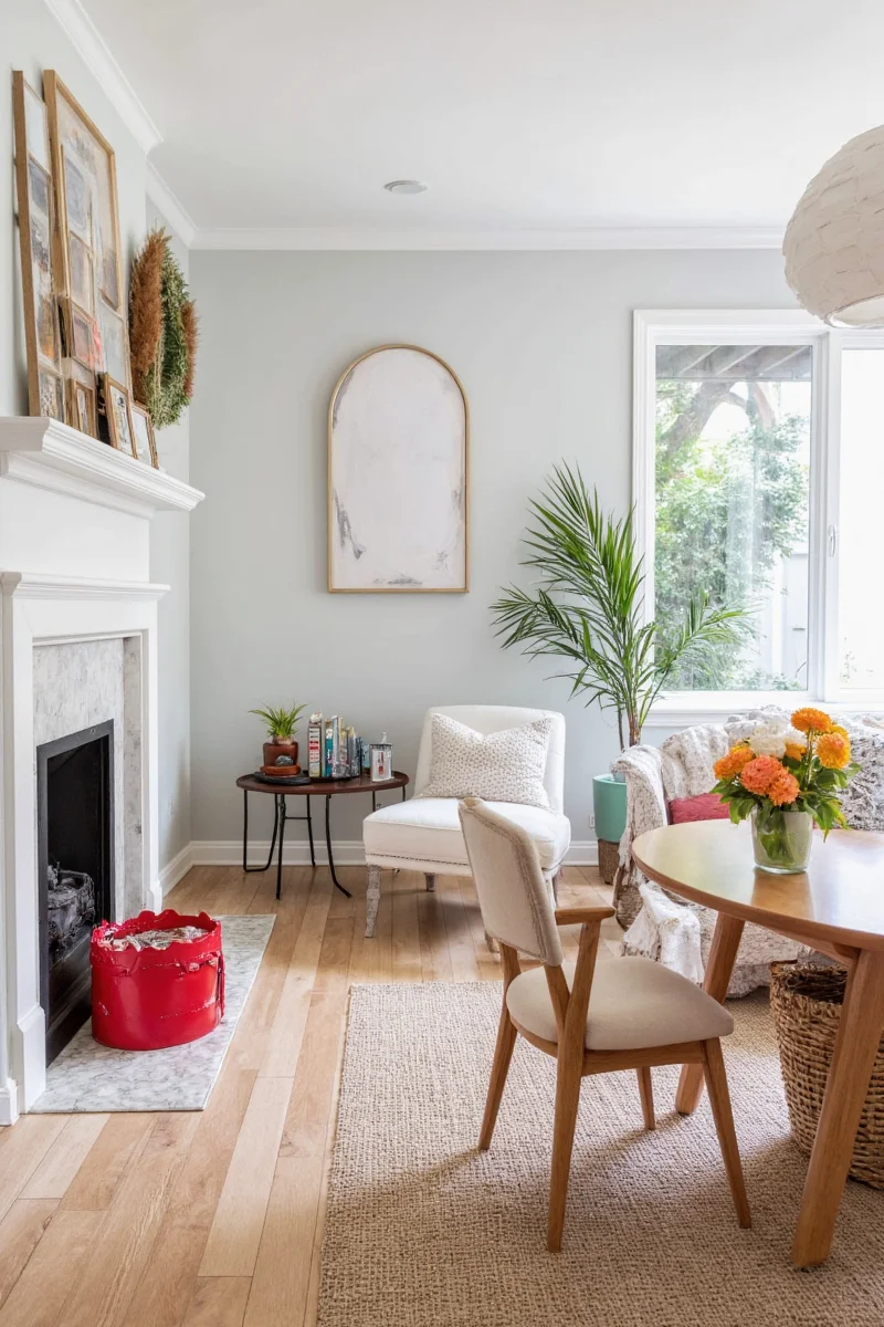 Zoned family room layout