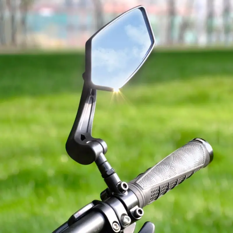 

360 degree rotating rearview mirror H0Qsv portable universal bike back mirror