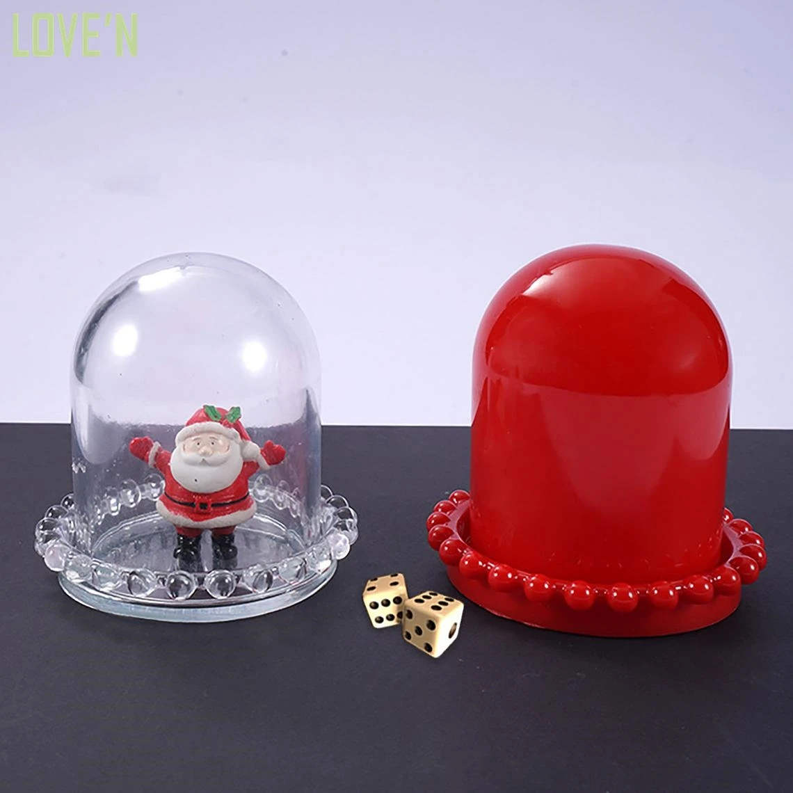 

LOVE'N LV265D DIY new gift Veggie Pals beans silicone Epoxy resin mold Cloche Dome Cylindrical Display Bell Jar Mould