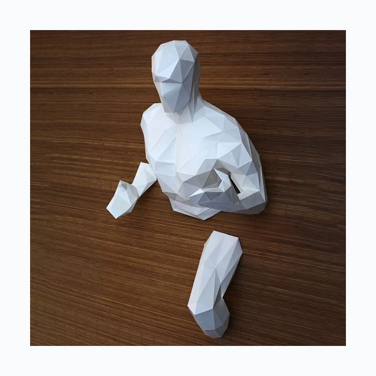 Home Wall Decoration Fiberglass Figure Sculpture Large Resin Wall Mount Art Man Statue Buy