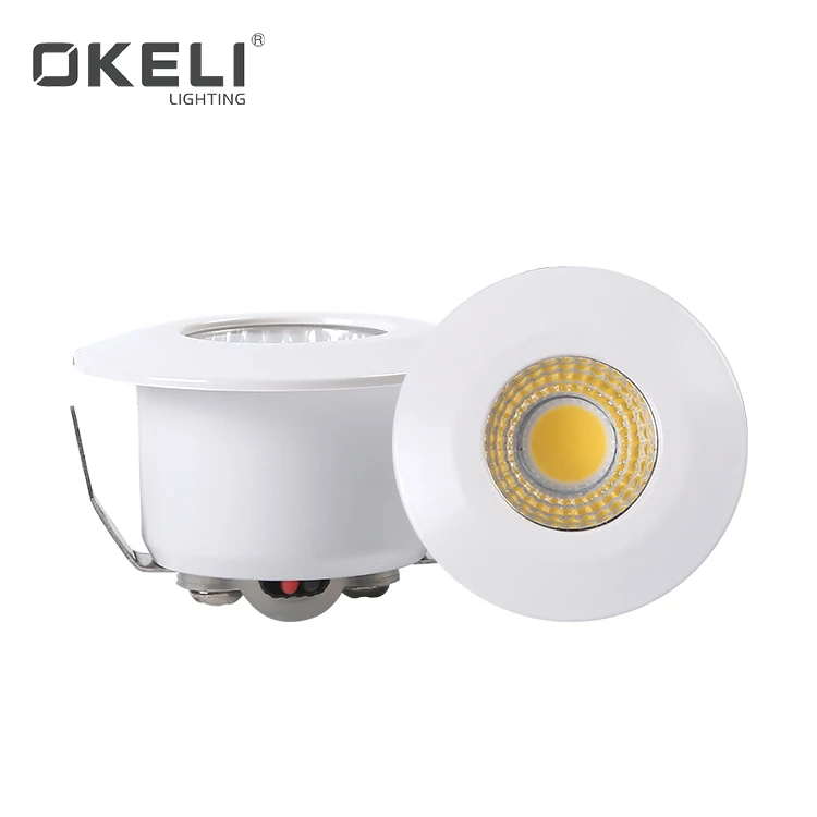 OKELI Recessed Mounted Commercial Aluminum Mini COB 1W 3W LED Spot Light For Retail