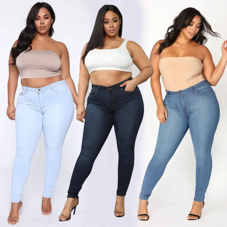 

Denim Factory custom wholesales jeans high waist pantalon mujer femme ladies stretchy skinny plus size women jeans