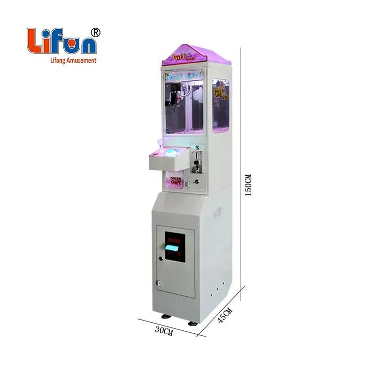 

J01 Factory Wholesale Coin Operated Candy Arcade Game Cheap Mini Claw Machine For Malaysia, Small Toy Claw Crane Machine, White, support customization