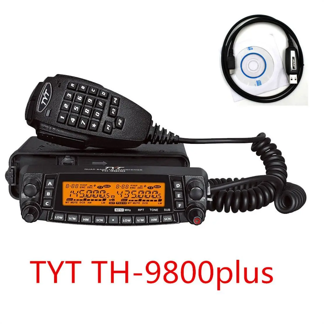 

(DHL Shipping) Newest 1806A TYT TH 9800 Plus (Updated) Quad Band Mobile Radio TH 9800 Car Transceiver TH9800 Walkie Talkie