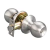 Satin Stainless Ball Entry Door Knob With Lock