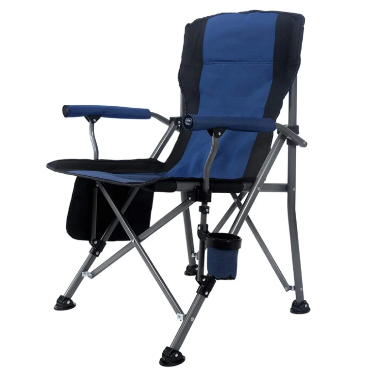Woqi Wholesale Factory Outdoor Folding Chair Customizable Logo 600D Adjustable Beach Camping Chair