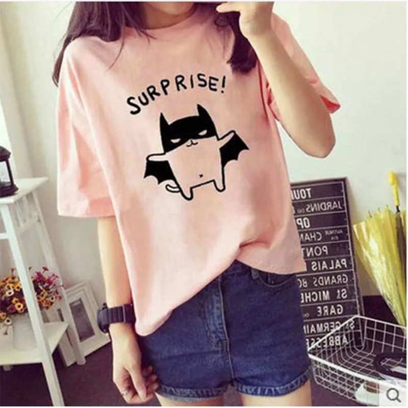 

Wholesale summer South Korea new women's short sleeve T-shirt bottoming shirt loose student women's clothing
