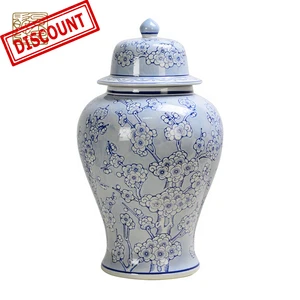 Wholesale Home Goods Decoration Antique Blue And White Chinese Porcelain Modern Home Decorative Ceramic Flower Vase