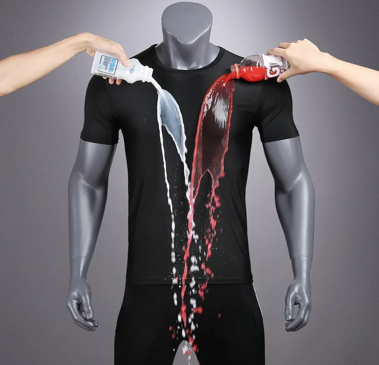 

Wholesale Popular T Shirt Design for Men O Neck Sport Tee Fitness Waterproof T-Shirt
