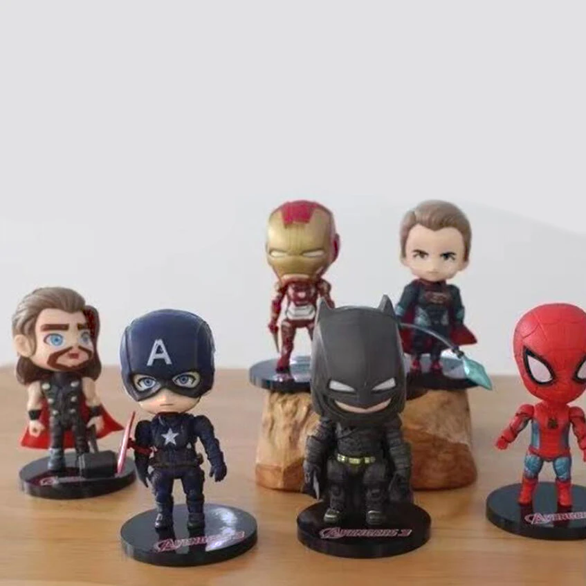 

Mini Cute Avenger Alliance PVC Cake Decoration Model Avengers Cake Toppers, Mix