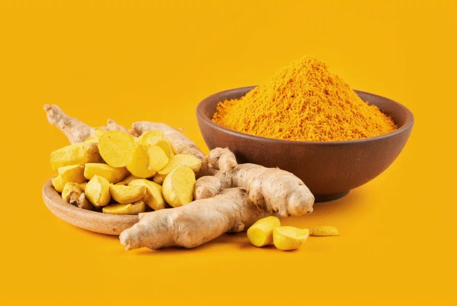 Turmeric and ginger supplement comparison showing bioavailability differences