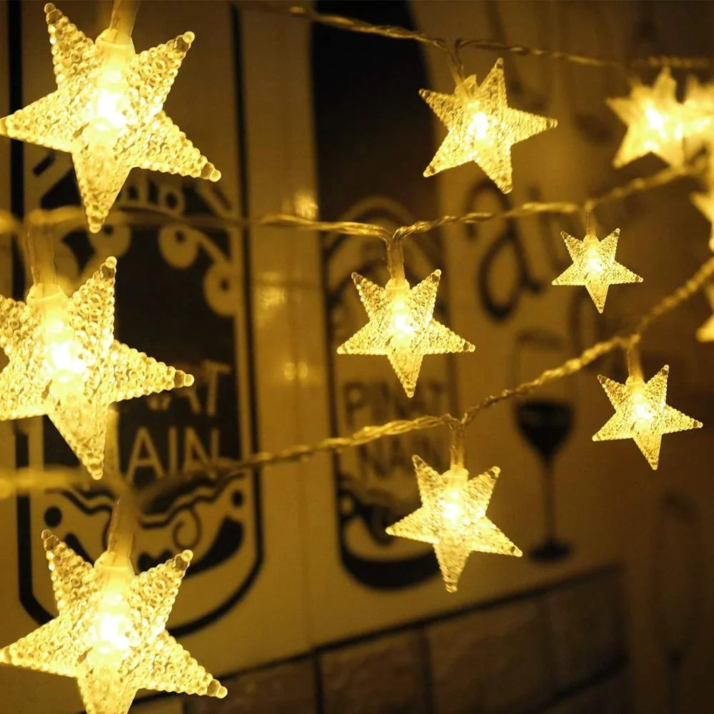 Amazon hot sale Battery Powered Waterproof twinkle star Fairy String lights Gardens Christmas tree decorative LED strips lights