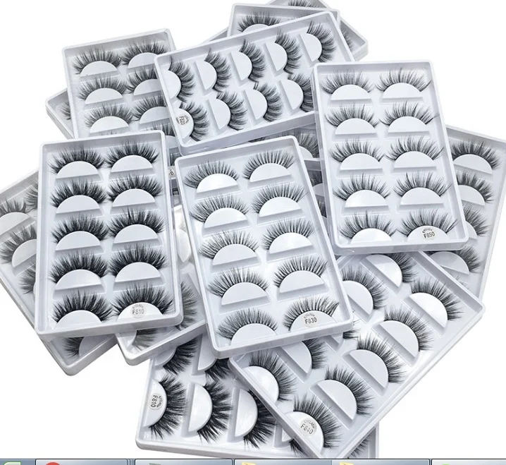 

Eyelash set 5in1 wholesale eyelashes 3d faux mink lash with private label