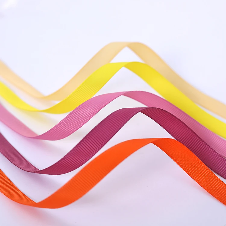 

Factory custom logo gross grain ribbon, Customizable