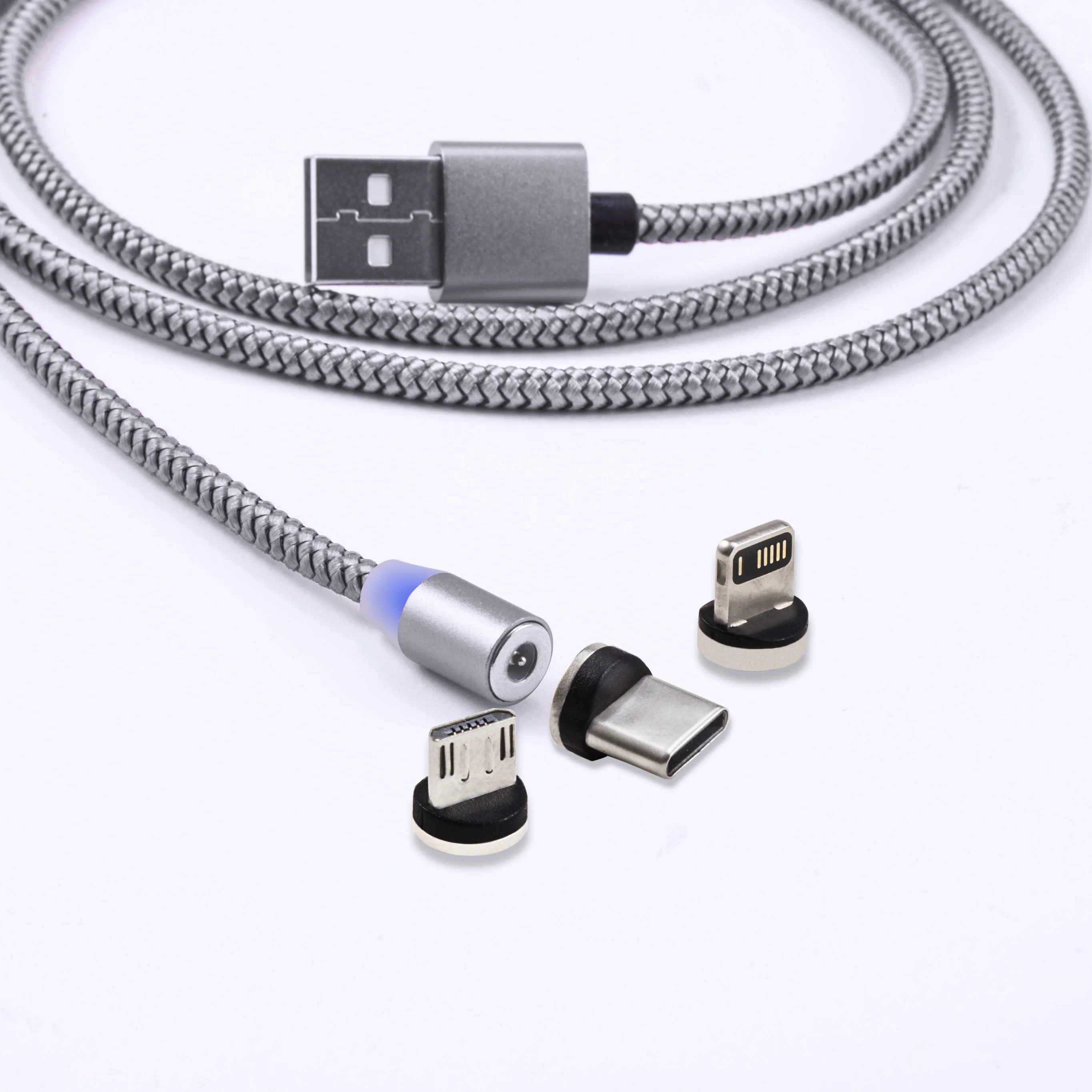 
Magnetic Charging Cable for quick charging and usb magnetic charging cable for micro type c and lightning 