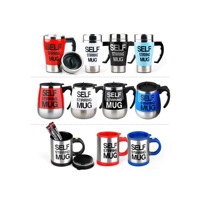 

Coffee Milk Mixing Mug Smart Stainless Steel 400Ml Mugs Automatic Lazy Self Stirring Coffee Mug, Customized color