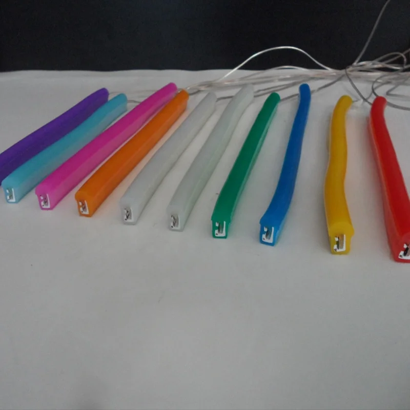 8mm width 1cm cuttable flexible silicone led neon strip light for building decoration