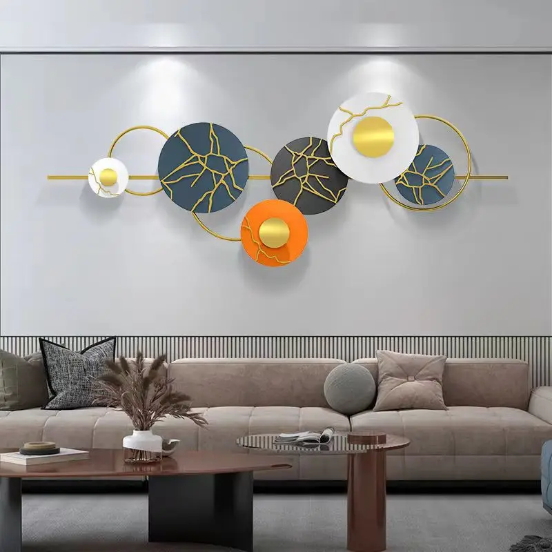 150X57cm Creative Design Metal Home Wall Decor Superior Light Luxury Art Decorations for Home Hanging