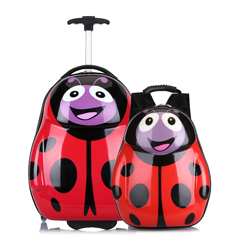 

Custom cartoon picture printed kindergarten student trolley school bag