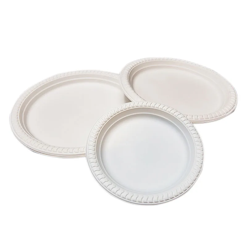 

High Quality Corn Starch material sala bowls 7" shallow fruit bowl Biodegradable plates