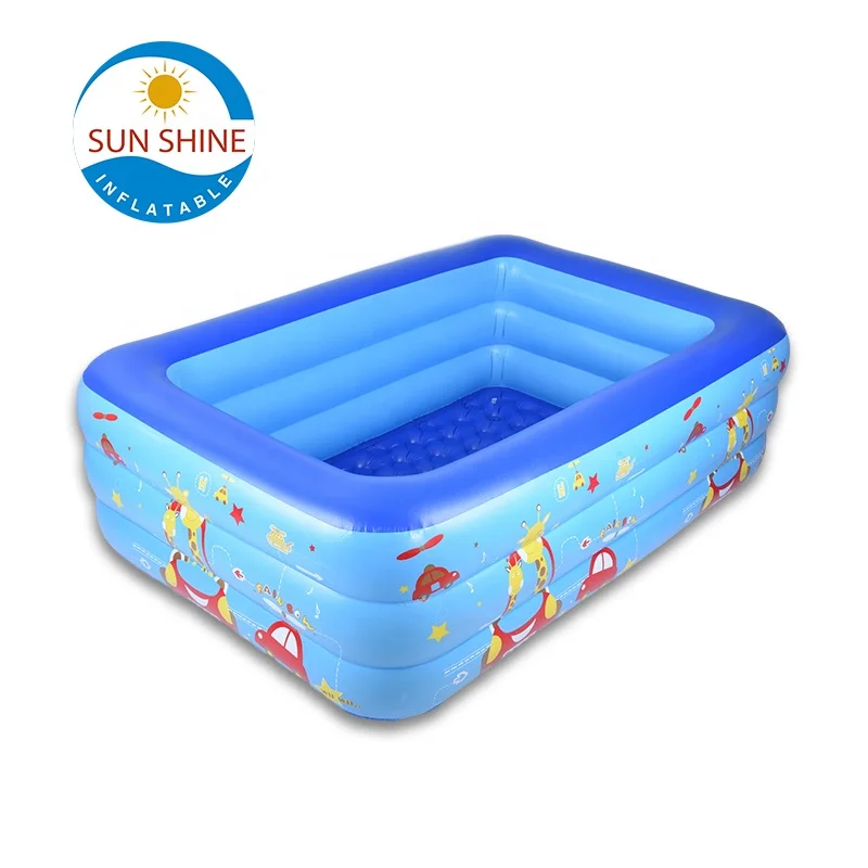 

Sunshine 210cm 82 inch Swimming Pool High Quality PVC Inflatable Adult Plastic Swimming Pool In Stock, Customized color