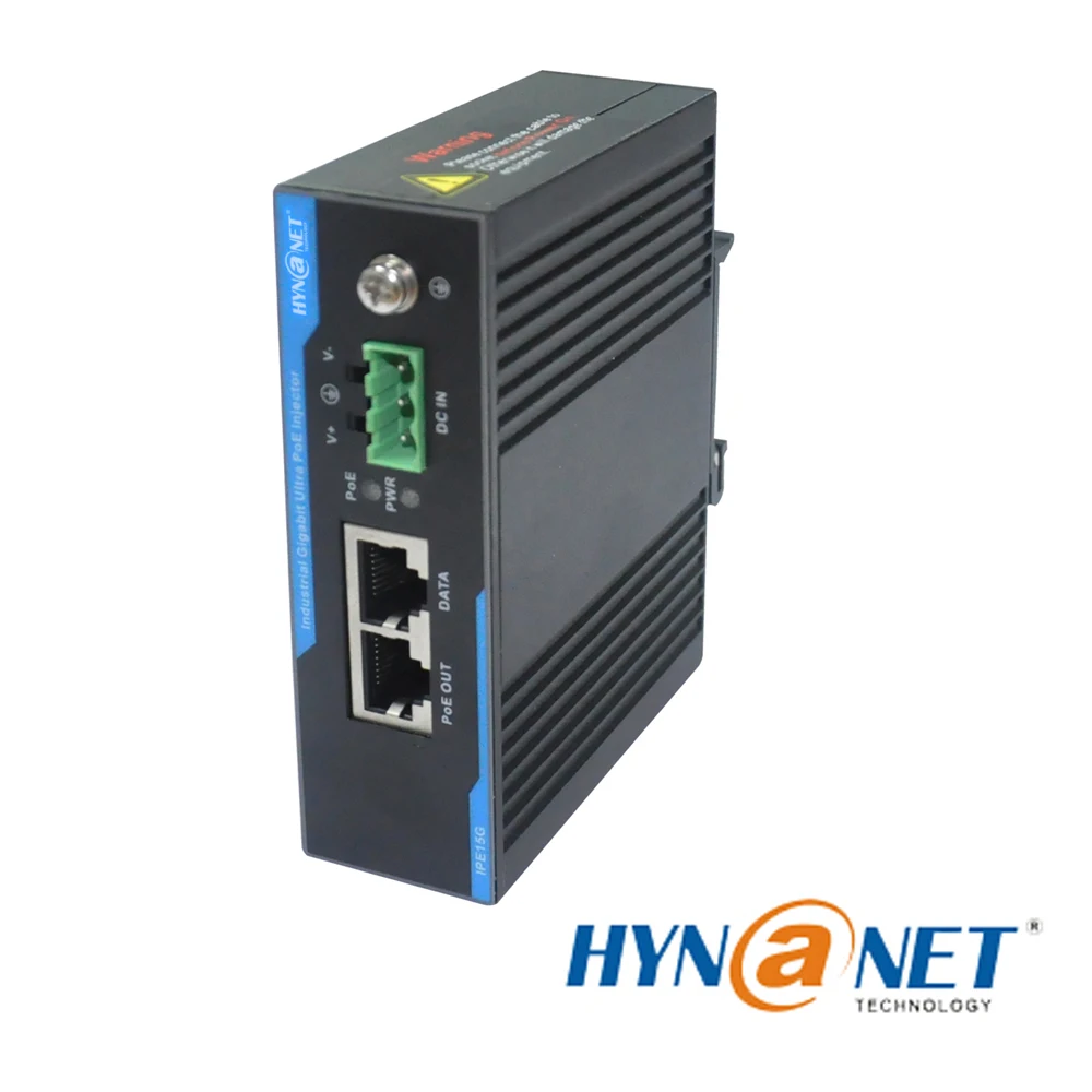 60w Industrial Din Rail Mount Dc/dc Gigabit Poe Injector Buy