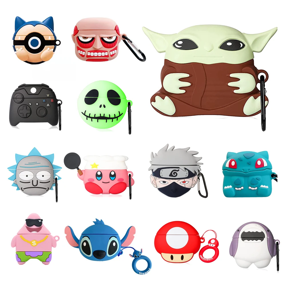 

Cute 3D Funny Fun Cartoon Case for Air pod 3 Cover Unique Fashion Anime Design For Apple AirPods 3 Cover