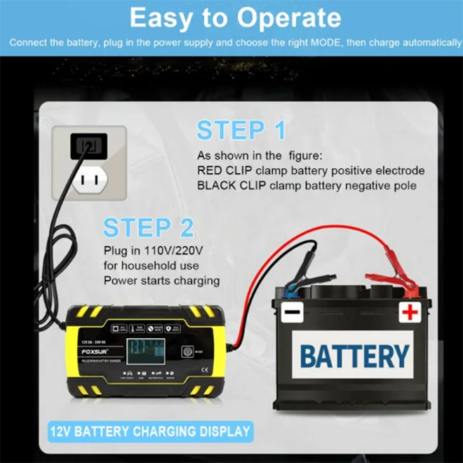 How to Charge a Car Battery - Choosing a charger, connecting