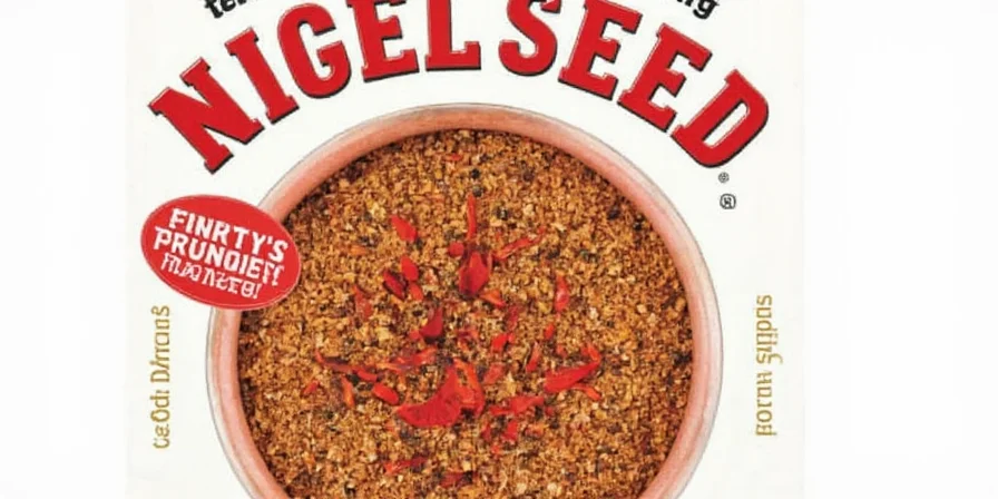 Side-by-side comparison of spices including Nigel Seed