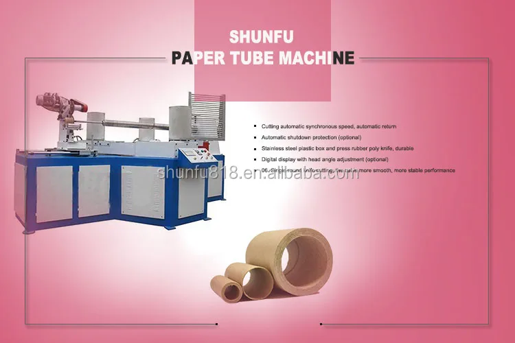 Automatic 2 Heads Convolute Paper Tube Core Cutter Machine Equipment 