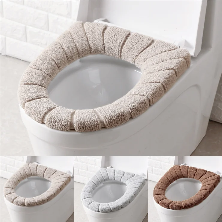 

30cm Bathroom Toilet Seat Winter Washable Soft Warmer Mat Cover Pad Cushion Toilet Seat Toilet Cover