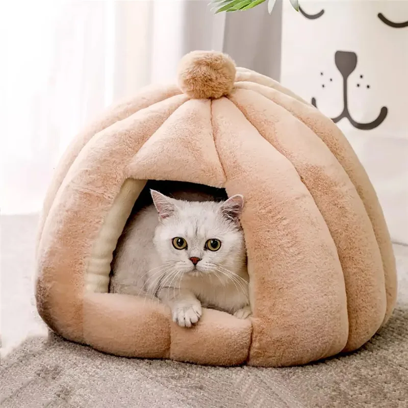 

Deep Sleep Round Kennel Closed Bed Cave Dog Cat Carpet Cat Bunny Autumn And Winter Nest Pet Bed Dog House
