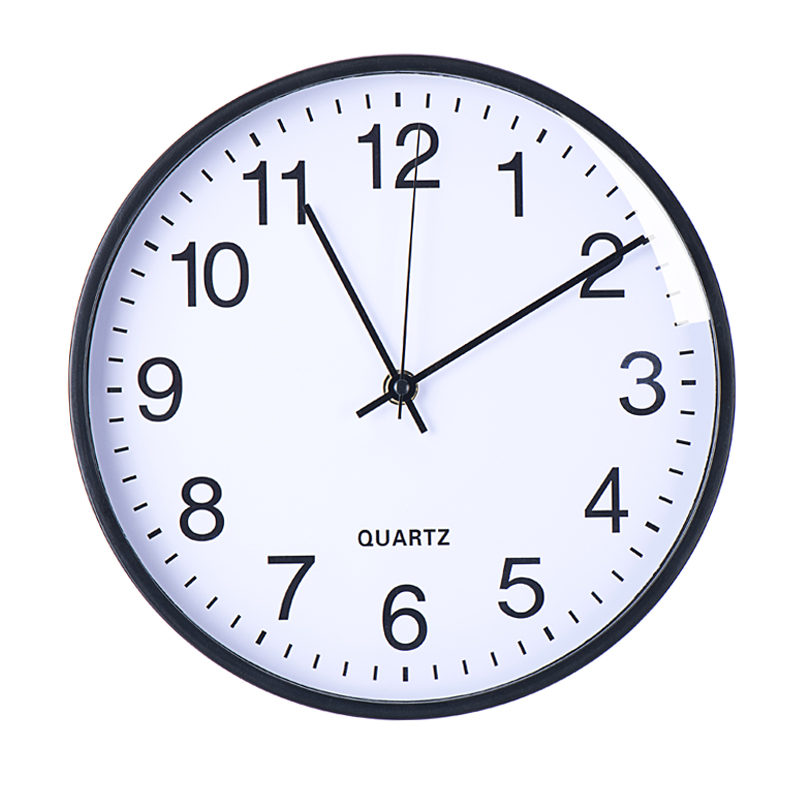 

Home Decoration Simple Round Design 12 inch Cheap Plastic Wall Clock