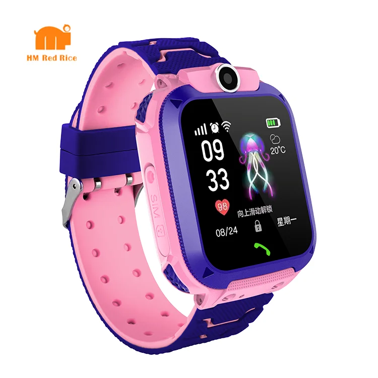 

q12 kids smart watch IP67 Waterproof sos camera watch GPS tracker watch for baby