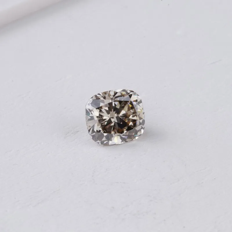 

Starsgem New Arrival Dark Grey Gray Color Cushion Cut 5.6x6.0mm 1CT Diamonds HPHT Loose Gemstone Lab Grown Diamond