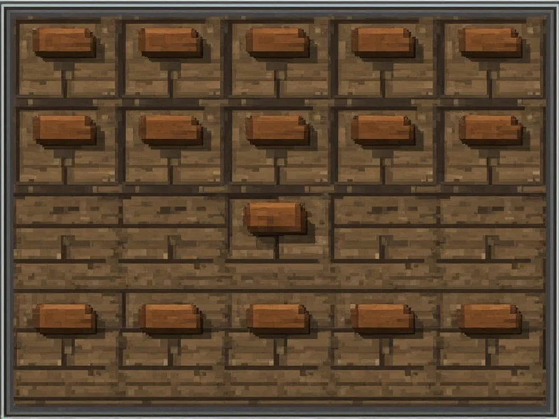 Minecraft wood planks in inventory