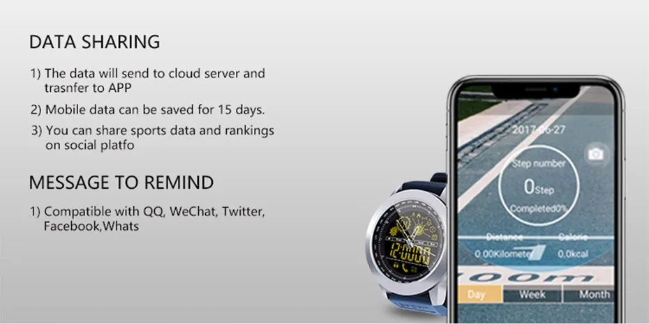 smart fitness watch DX8 Smart Waterproof Watch BT 4.0 Sports Sleep smart bracelet
