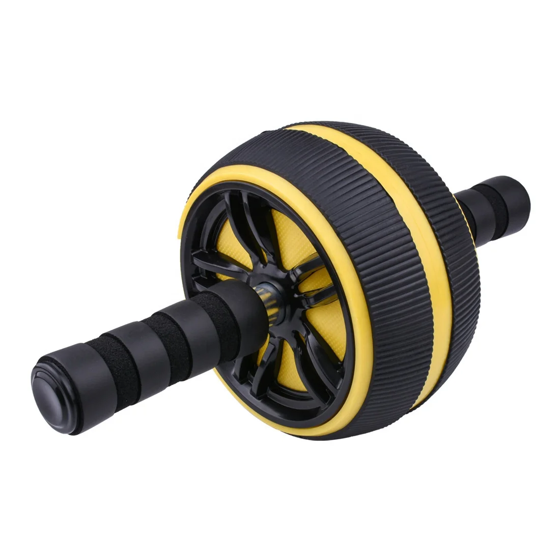 

Customized logo Exercise Fitness Equipment single wheel Abdominal Muscle body training roller Wheel, Black/red/yellow