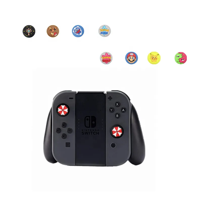 

Thumb Grips Cover Joystick Rocker Caps Extended Silicone Joystick Controller Thumb Grip Caps Cover for Nintendo Switch/ Lite Hot, Multi-style as pictured