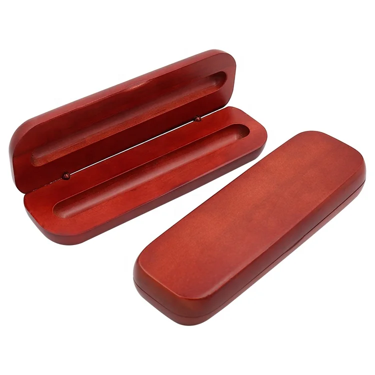 

Wholesale Rosewood Single Groove Wooden Pen Box With Hinge